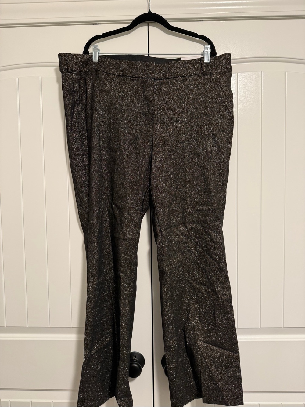 Lane Bryant Metallic Brown Boot Cut Dress Pants